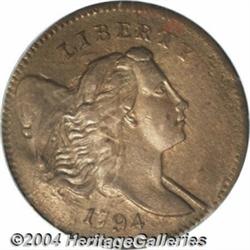 1794 1/2 C AU55 PCGS.