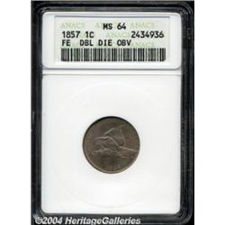 1857 1C MS64 ANACS.