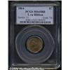Image 1 : 1864 1C L On Ribbon MS65 Red and Brown PCGS.