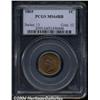 Image 1 : 1869 1C MS64 Red and Brown PCGS.