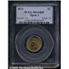 Image 1 : 1873 1C Open 3 MS64 Red PCGS.
