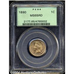 1890 1C MS65 Red PCGS.