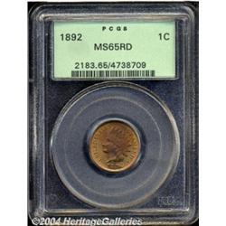 1892 1C MS65 Red PCGS.
