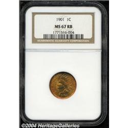 1901 1C MS67 Red and Brown NGC.