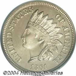 1861 1C PR65 PCGS.