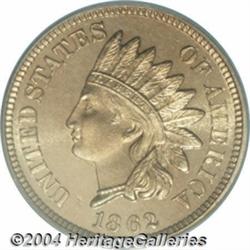 1862 1C PR65 Cameo PCGS.