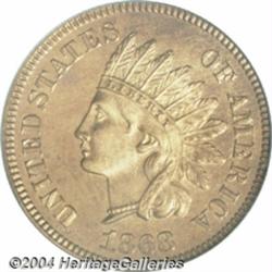 1868 1C PR66 Cameo PCGS.