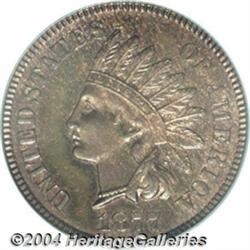 1877 1C PR64 Red and Brown PCGS.