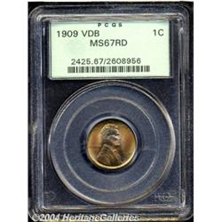1909 VDB 1C MS67 Red PCGS.