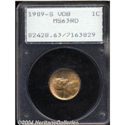 1909-S VDB 1C MS63 Red PCGS.