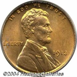 1913 1C MS66 Red PCGS.