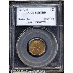 1913-D 1C MS65 Red PCGS.