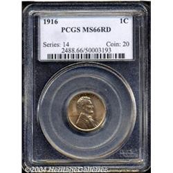 1916 1C MS66 Red PCGS.