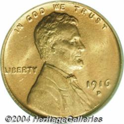 1916-D 1C MS65 Red PCGS.