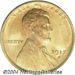 1917-D 1C MS65 Red PCGS.