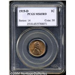 1919-D 1C MS65 Red PCGS.