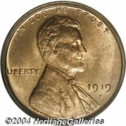 1919-S 1C MS65 Red NGC.