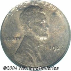 1922 No D 1C Weak Reverse MS63 Red and Brown PCGS.