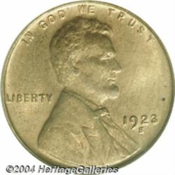 1923-S 1C MS65 Red PCGS.