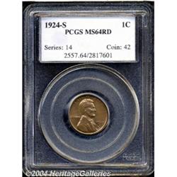 1924-S 1C MS64 Red PCGS.