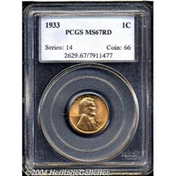1933 1C MS67 Red PCGS.