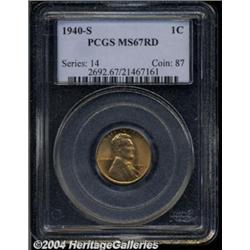 1940-S 1C MS67 Red PCGS.