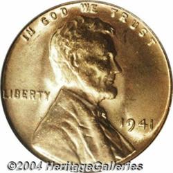 1941 1C Doubled Die MS66 Red PCGS.