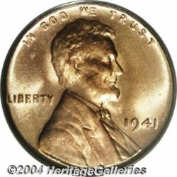 1941 1C Doubled Die MS66 Red PCGS.