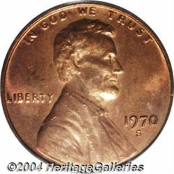 1970-S 1C Doubled Die MS65 Red PCGS.