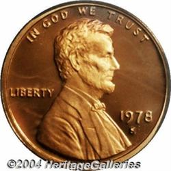 1978-S 1C PR70 Deep Cameo PCGS.