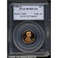1983-S 1C PR70 Deep Cameo PCGS.