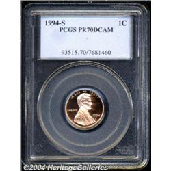 1994-S 1C PR70 Deep Cameo PCGS.