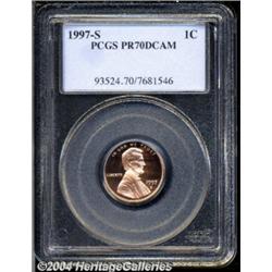 1997-S 1C PR70 Deep Cameo PCGS.