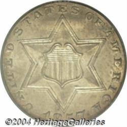 1857 3CS MS65 PCGS.