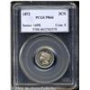 Image 1 : 1872 3CN PR66 PCGS.