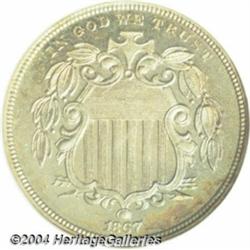 1867 5C No Rays PR66 NGC.