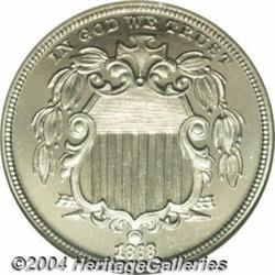 1868 5C PR65 Ultra Cameo NGC.