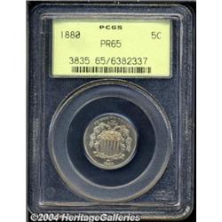 1880 5C PR65 PCGS.