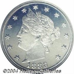 1883 5C No Cents PR67 Cameo NGC.