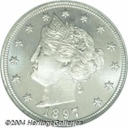 1897 5C PR67 Cameo NGC.