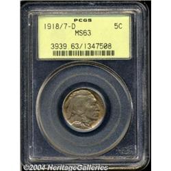 1918/7-D 5C MS63 PCGS.