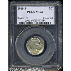 1919-S 5C MS64 PCGS.