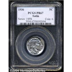1936 5C Type One--Satin Finish PR67 PCGS.