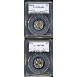 1939-D 5C Reverse of 1940 MS66 Full Steps PCGS,