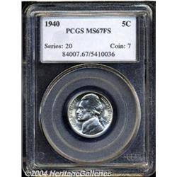 1940 5C MS67 Full Steps PCGS.