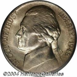 1945-P 5C MS67 Full Steps PCGS.