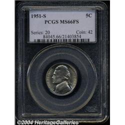 1951-S 5C MS66 Full Steps PCGS.