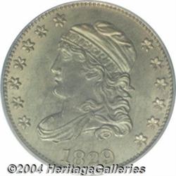 1829 H10C MS65 PCGS.