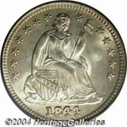 1844 H10C MS67 PCGS.