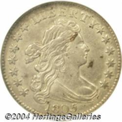 1805 10C 5 Berries AU53 NGC.